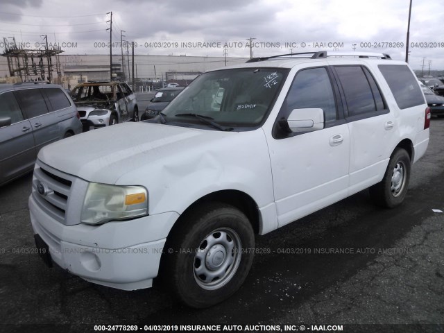 1FMJU1G53AEB49311 - 2010 FORD EXPEDITION WHITE photo 2