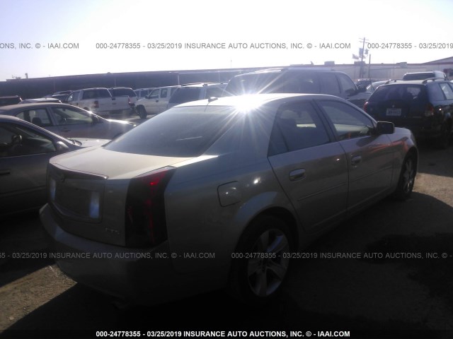 1G6DP567X50147340 - 2005 CADILLAC CTS HI FEATURE V6 BEIGE photo 4