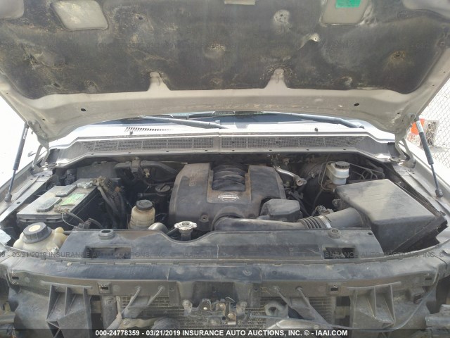 1N6BA07A47N238965 - 2007 NISSAN TITAN XE/SE/LE GRAY photo 10