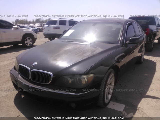 WBAHL835X6DT00241 - 2006 BMW 750 I BLACK photo 2