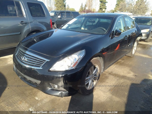 JN1CV6AR5BM405638 - 2011 INFINITI G37 BLACK photo 2