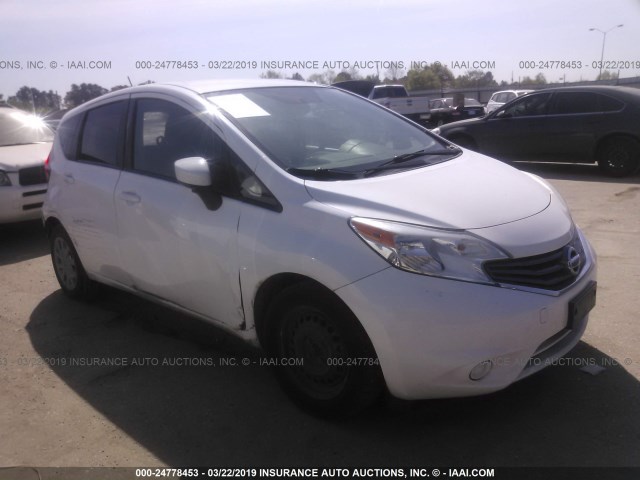 3N1CE2CPXFL402013 - 2015 NISSAN VERSA NOTE S/S PLUS/SV/SL/SR WHITE photo 1