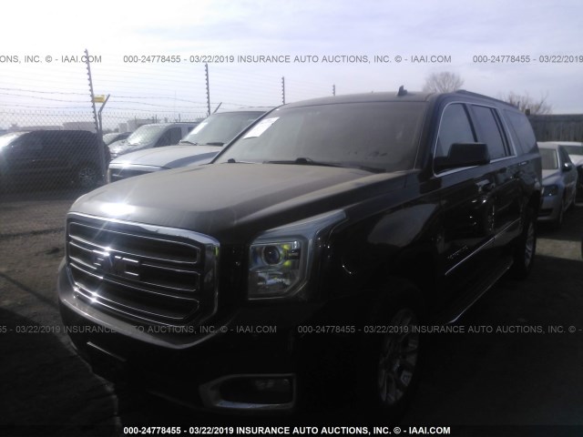 1GKS2GKC2FR242123 - 2015 GMC YUKON XL K1500 SLE BLACK photo 2