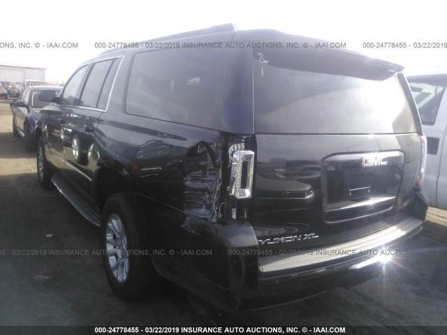 1GKS2GKC2FR242123 - 2015 GMC YUKON XL K1500 SLE BLACK photo 3