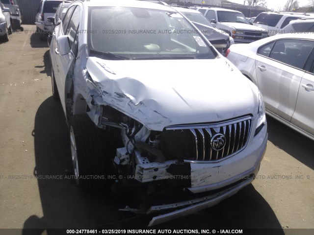 KL4CJESB9GB723862 - 2016 BUICK ENCORE WHITE photo 6