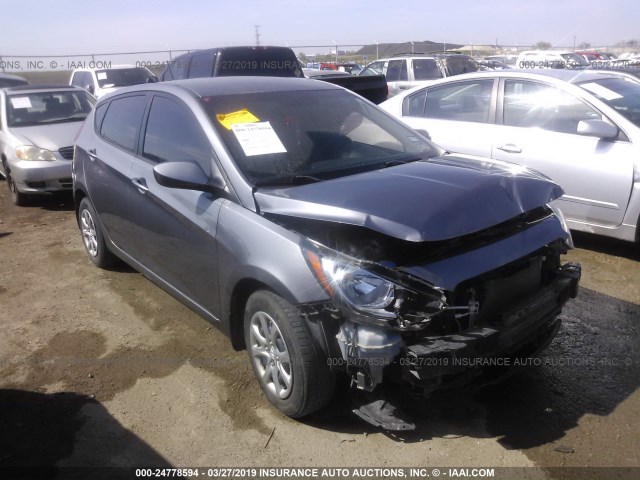 KMHCT5AE0EU161472 - 2014 HYUNDAI ACCENT GLS/GS GRAY photo 1