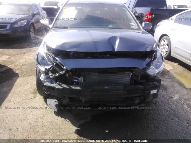 KMHCT5AE0EU161472 - 2014 HYUNDAI ACCENT GLS/GS GRAY photo 6