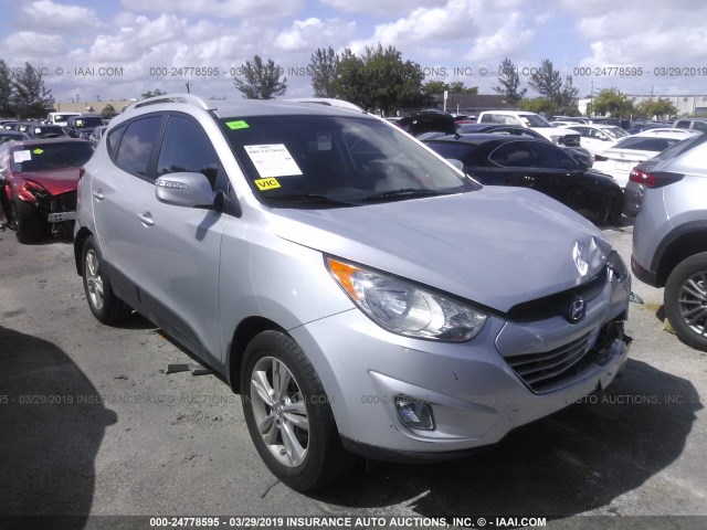 KM8JU3AC8DU681375 - 2013 HYUNDAI TUCSON GLS/LIMITED ვერცხლისფერი ფოტო 1