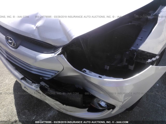 KM8JU3AC8DU681375 - 2013 HYUNDAI TUCSON GLS/LIMITED ვერცხლისფერი ფოტო 6