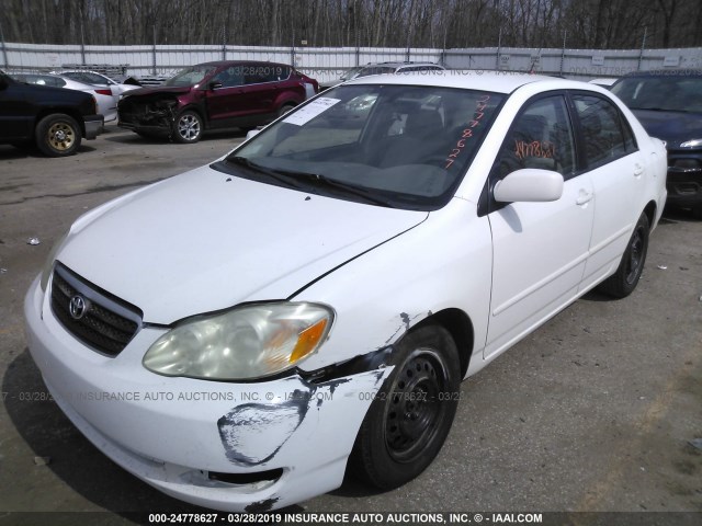 1NXBR32E45Z407484 - 2005 TOYOTA COROLLA CE/LE/S WHITE photo 2