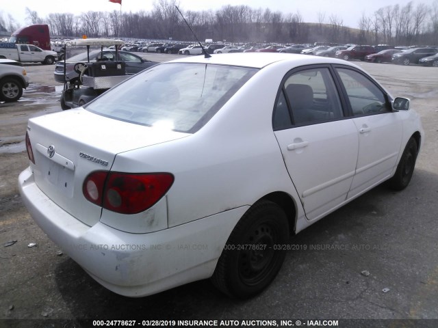 1NXBR32E45Z407484 - 2005 TOYOTA COROLLA CE/LE/S WHITE photo 4