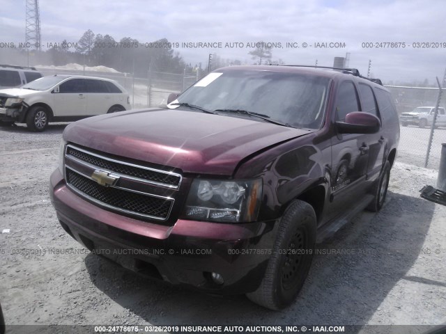 3GNFC16J28G208452 - 2008 CHEVROLET SUBURBAN BURGUNDY photo 2