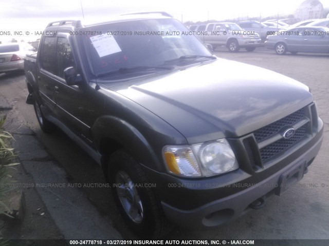 1FMZU77E81UA86654 - 2001 FORD EXPLORER SPORT TR  GREEN photo 1