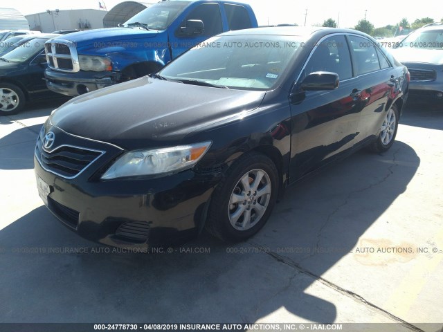 4T4BF3EKXBR204532 - 2011 TOYOTA CAMRY SE/LE/XLE BLACK photo 2