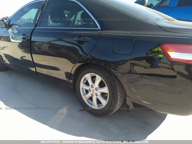 4T4BF3EKXBR204532 - 2011 TOYOTA CAMRY SE/LE/XLE BLACK photo 6