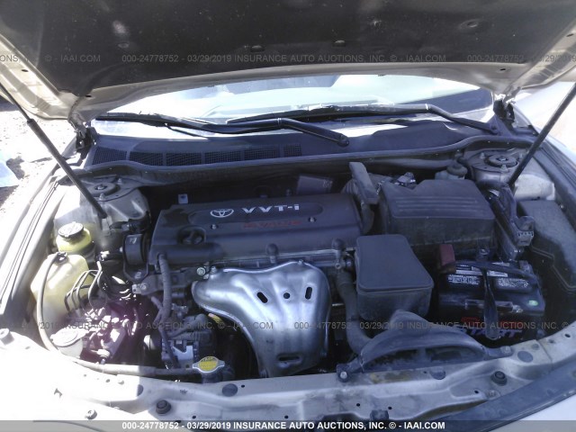 4T1BE46K49U827995 - 2009 TOYOTA CAMRY SE/LE/XLE TAN photo 10