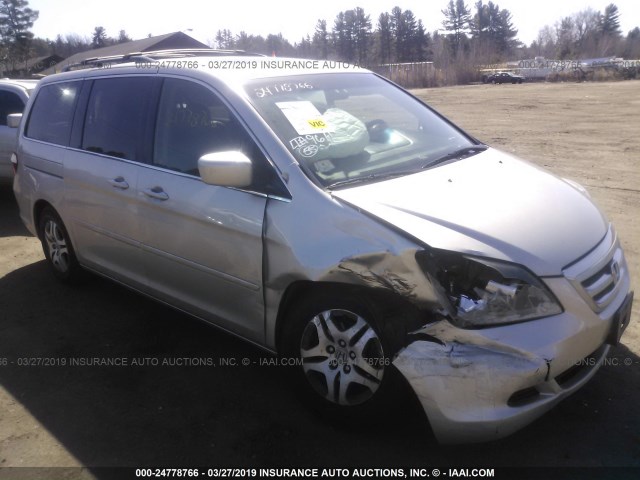 5FNRL38797B097129 - 2007 HONDA ODYSSEY EXL SILVER photo 1