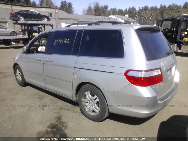 5FNRL38797B097129 - 2007 HONDA ODYSSEY EXL SILVER photo 3