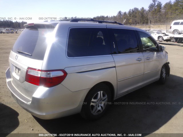 5FNRL38797B097129 - 2007 HONDA ODYSSEY EXL SILVER photo 4