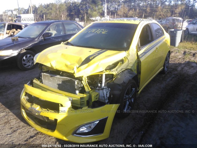 1G1JG5SB5G4126720 - 2016 CHEVROLET SONIC RS YELLOW photo 2