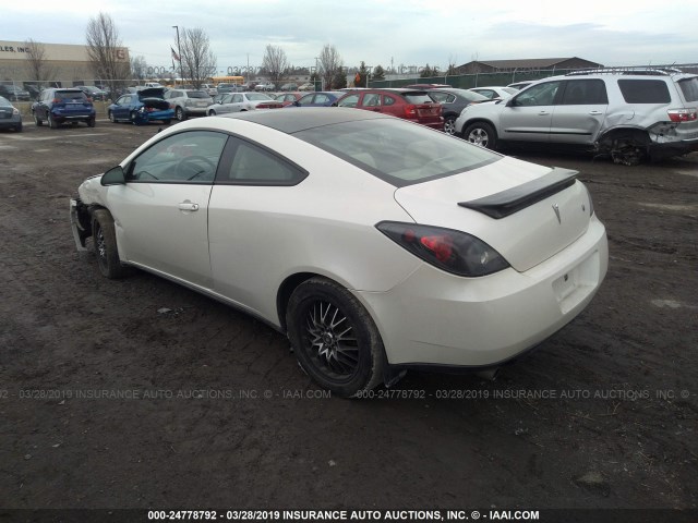 1G2ZH17N684278711 - 2008 PONTIAC G6 GT WHITE photo 3