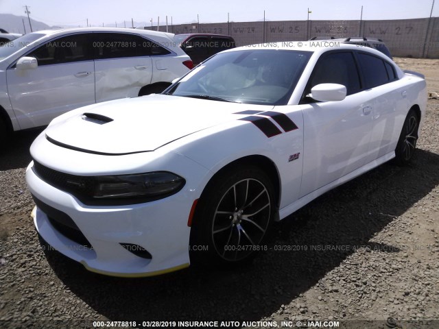 2C3CDXGJ6JH284731 - 2018 DODGE CHARGER R/T 392 WHITE photo 2