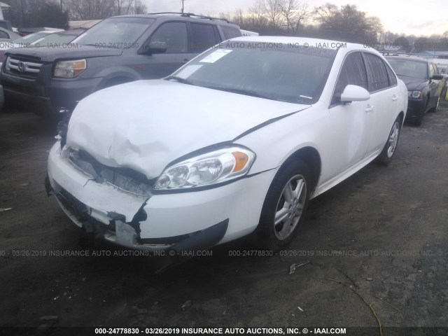 2G1WD5E3XF1109232 - 2015 CHEVROLET IMPALA LIMITED POLICE WHITE photo 2