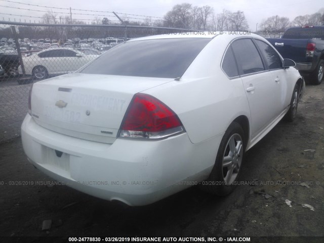 2G1WD5E3XF1109232 - 2015 CHEVROLET IMPALA LIMITED POLICE WHITE photo 4