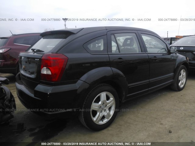 1B3HB48B47D192862 - 2007 DODGE CALIBER SXT BLACK photo 4