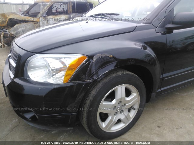 1B3HB48B47D192862 - 2007 DODGE CALIBER SXT BLACK photo 6