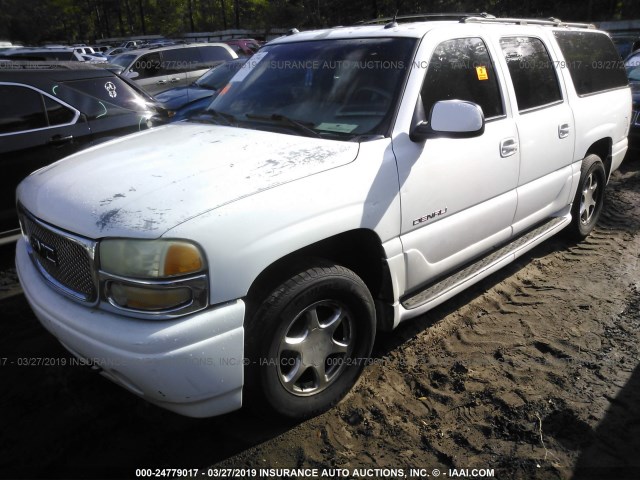 1GKFK66U64J235721 - 2004 GMC YUKON XL DENALI WHITE photo 2