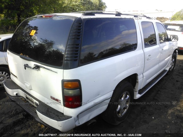 1GKFK66U64J235721 - 2004 GMC YUKON XL DENALI WHITE photo 4