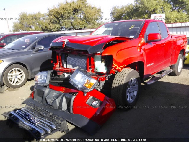 1GTH5CEN5J1183790 - 2018 GMC CANYON SLE RED photo 2