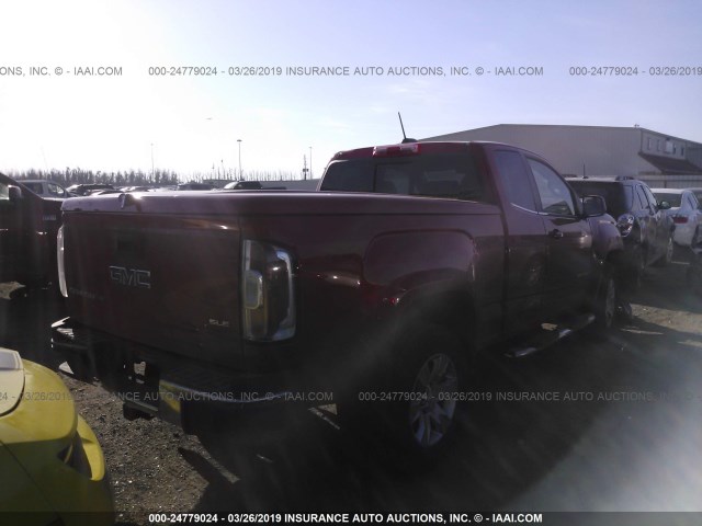 1GTH5CEN5J1183790 - 2018 GMC CANYON SLE RED photo 4