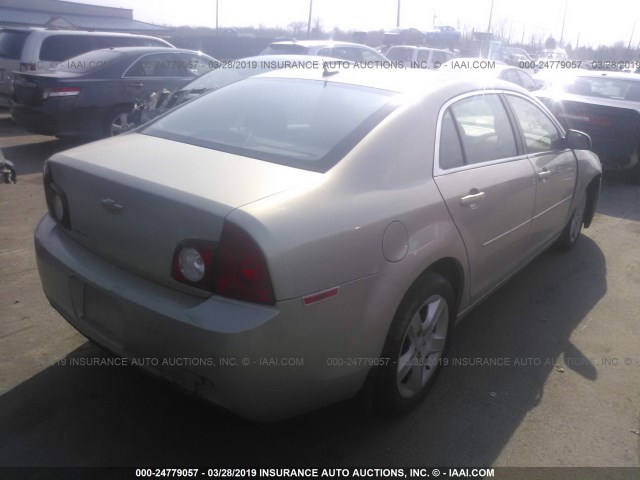 1G1ZB5E18BF358004 - 2011 CHEVROLET MALIBU LS TAN photo 4