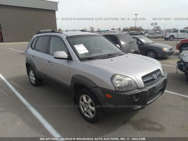 KM8JN72D75U051537 - 2005 HYUNDAI TUCSON GLS/LX SILVER photo 1