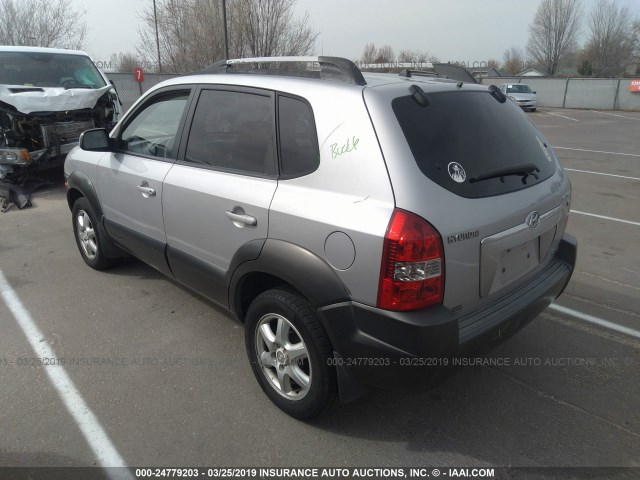 KM8JN72D75U051537 - 2005 HYUNDAI TUCSON GLS/LX SILVER photo 3