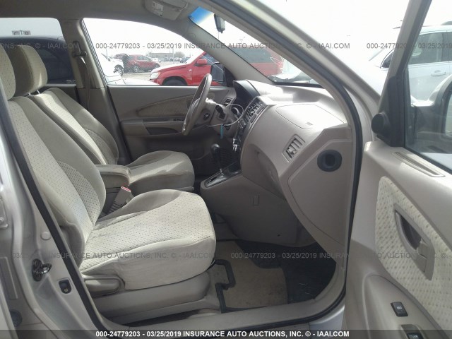 KM8JN72D75U051537 - 2005 HYUNDAI TUCSON GLS/LX SILVER photo 5