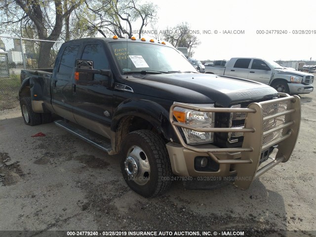 1FT8W4DT1CEA53875 - 2012 FORD F450 SUPER DUTY BLACK photo 1