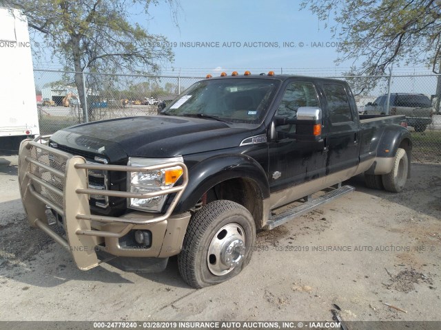 1FT8W4DT1CEA53875 - 2012 FORD F450 SUPER DUTY BLACK photo 2