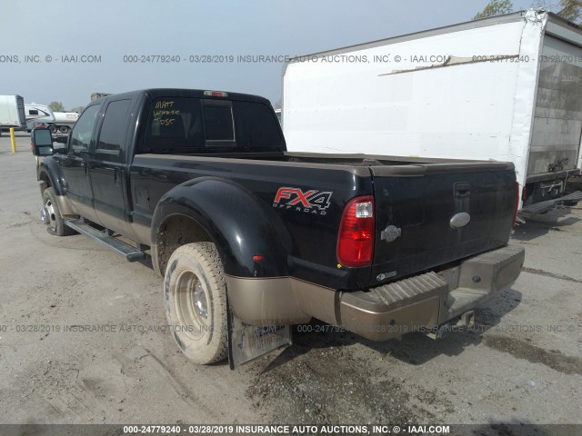 1FT8W4DT1CEA53875 - 2012 FORD F450 SUPER DUTY BLACK photo 3