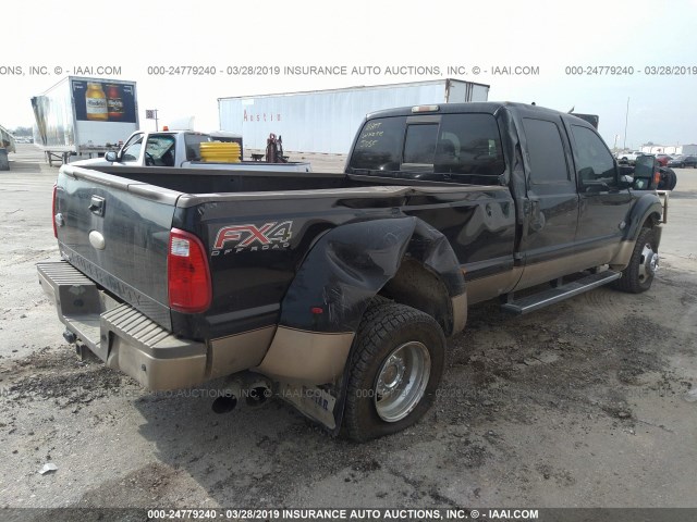 1FT8W4DT1CEA53875 - 2012 FORD F450 SUPER DUTY BLACK photo 4