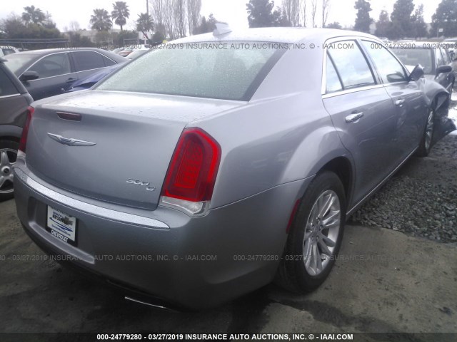 2C3CCAEG9HH564354 - 2017 CHRYSLER 300C SILVER photo 4