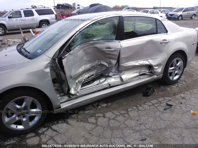 1G1ZC5EB0AF210305 - 2010 CHEVROLET MALIBU 1LT 棕色 照片 6