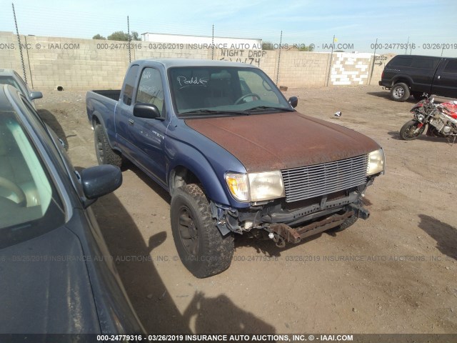 4TASN92N5XZ474521 - 1999 TOYOTA TACOMA XTRACAB PRERUNNER BLUE photo 1