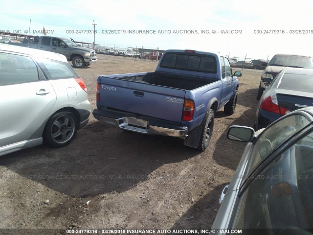 4TASN92N5XZ474521 - 1999 TOYOTA TACOMA XTRACAB PRERUNNER BLUE photo 4