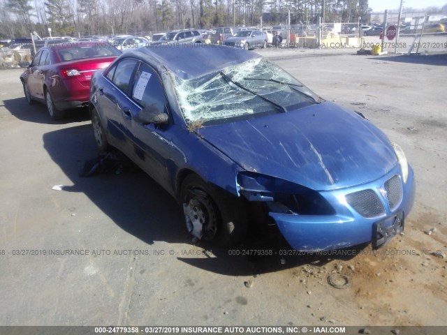 1G2ZF58B174255675 - 2007 PONTIAC G6 VALUE LEADER/BASE BLUE photo 1