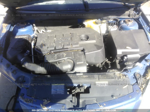 1G2ZF58B174255675 - 2007 PONTIAC G6 VALUE LEADER/BASE BLUE photo 10