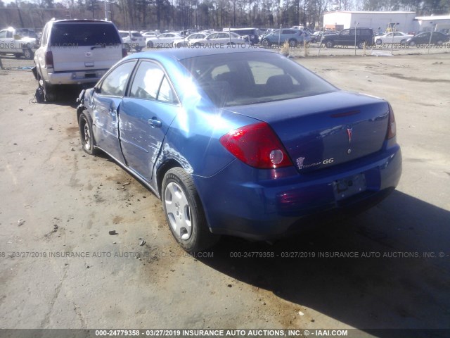 1G2ZF58B174255675 - 2007 PONTIAC G6 VALUE LEADER/BASE BLUE photo 3
