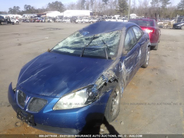 1G2ZF58B174255675 - 2007 PONTIAC G6 VALUE LEADER/BASE BLUE photo 6